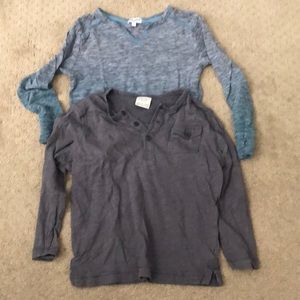 Boys long sleeve shirt bundle of 2